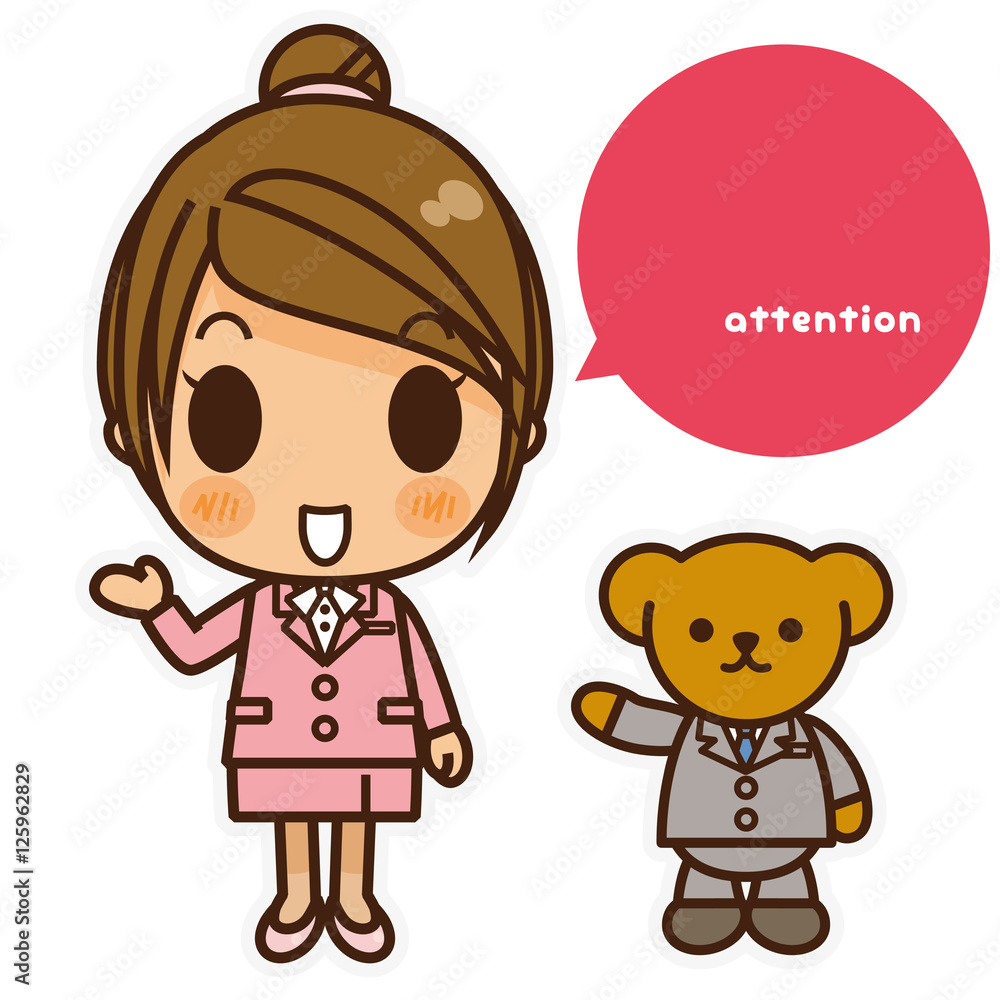 オンナノコ 制服スーツ(ピンク) 右手