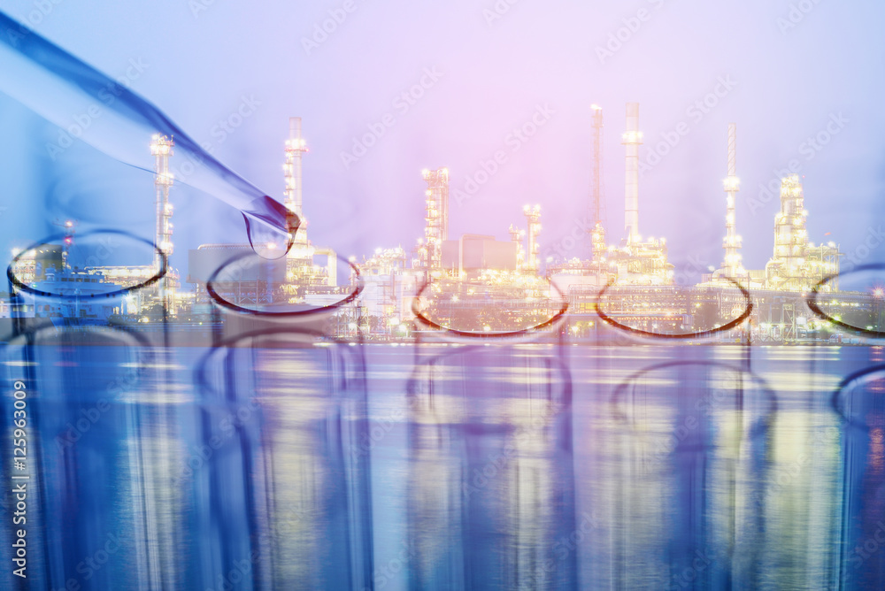 Naklejka premium science laboratory test tubes