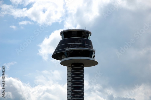 Control tower at Arlanda airport. Stockholm, Sweden