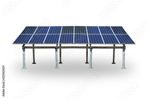 Solar panels on ground