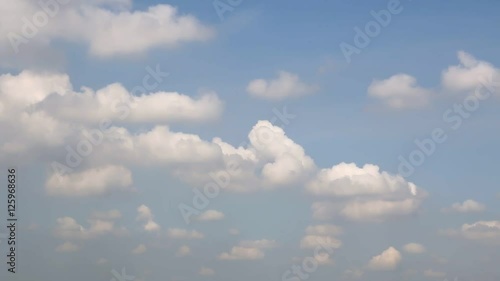 Sky  fluffy clouds after rain Slow-moving,HD Video 1080p.