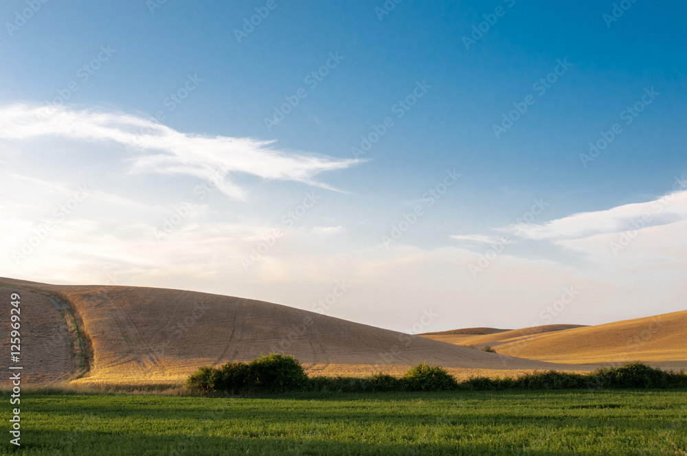 Toskana Landschaft mit Abendstimmung Toskana Landschaft mit Abendstimmung
