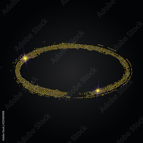 Different gold frames vector