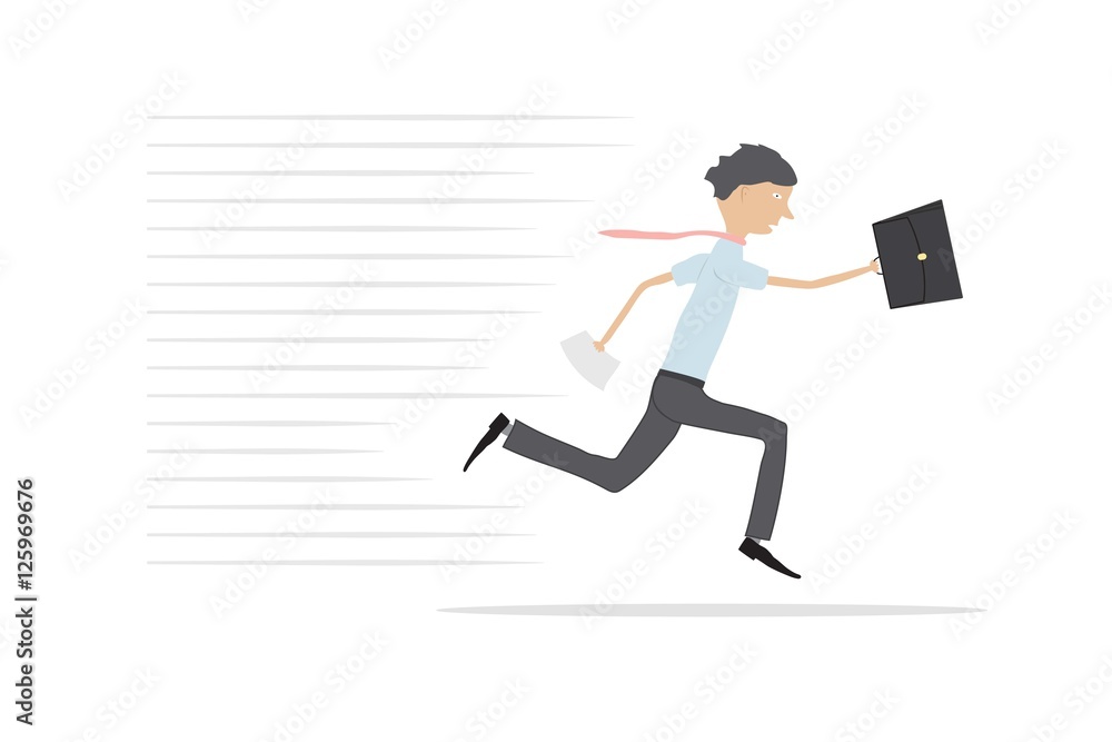 businessman running very fast forward businessman running very fast forward