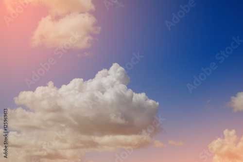 artistic soft cloud and sky with gradient color