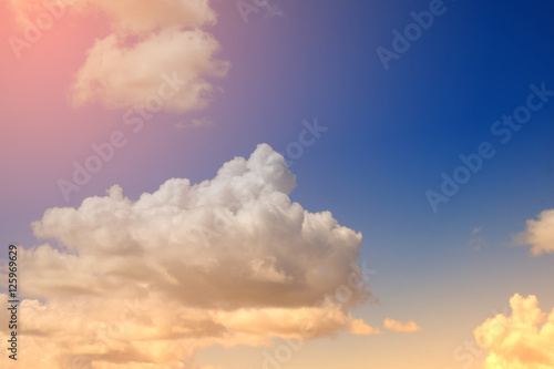 artistic soft cloud and sky with gradient color © ahorizon