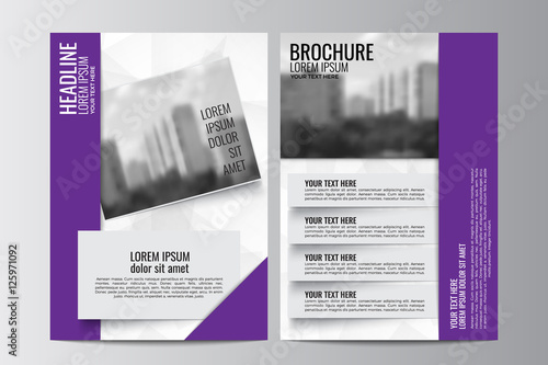 Abstract flyer design background. Brochure template.