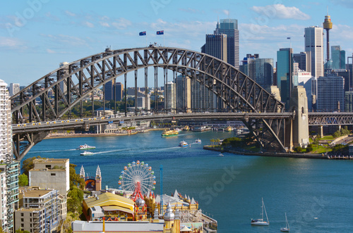 Panoramic view of Sydney skyline photo