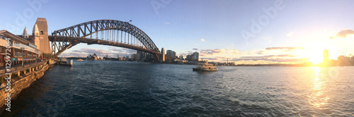 Sydney Harbour Bridge at sunset Sydney Australia © Rafael Ben-Ari