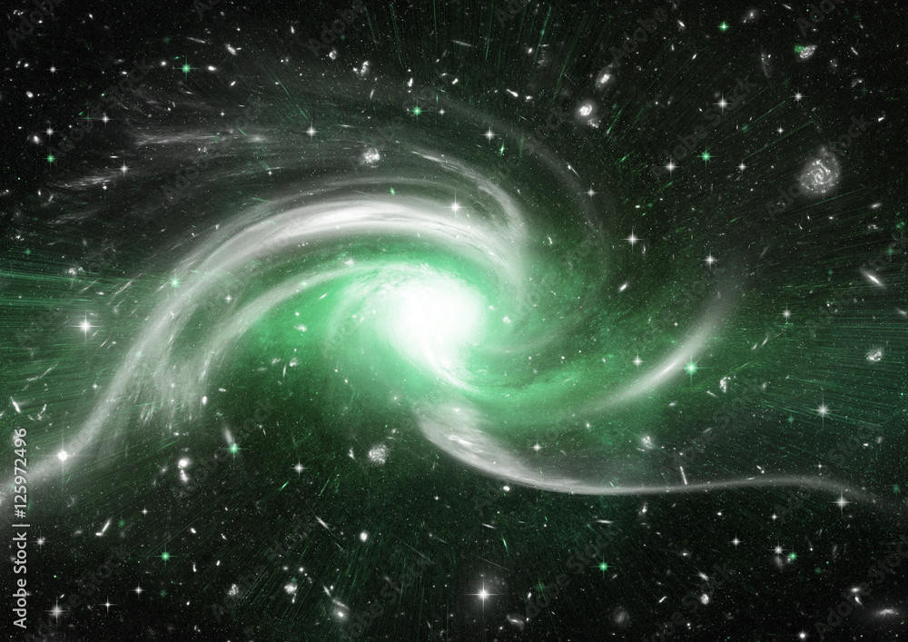 Stars, dust and gas nebula in a far galaxy Stars, dust and gas nebula in a far galaxy
