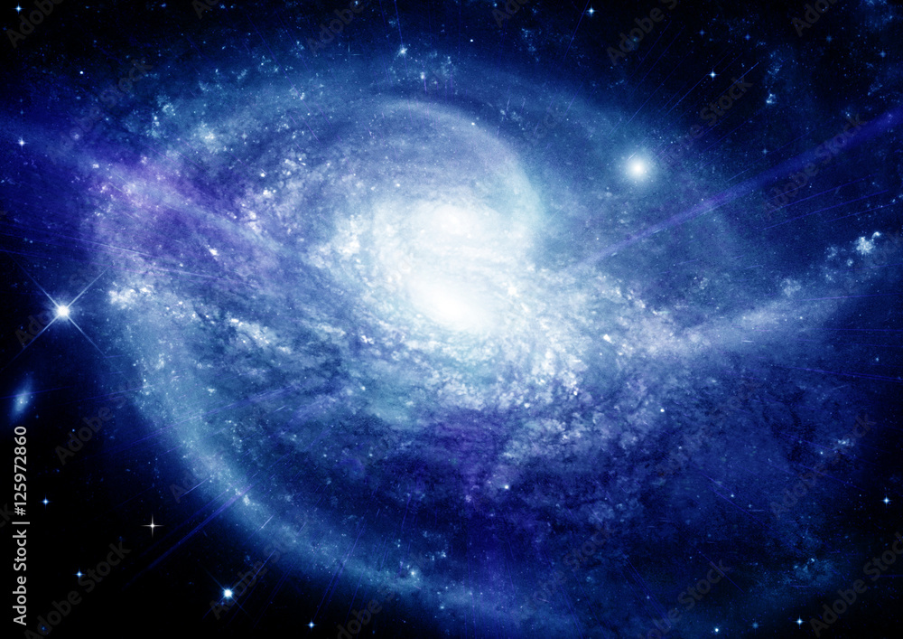 Obraz premium galaxy in a free space