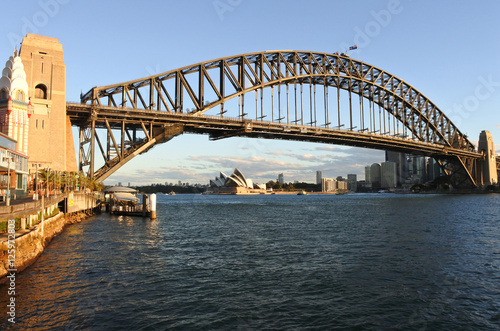 Sydney Harbour Bridge at sunset Sydney Australia © Rafael Ben-Ari