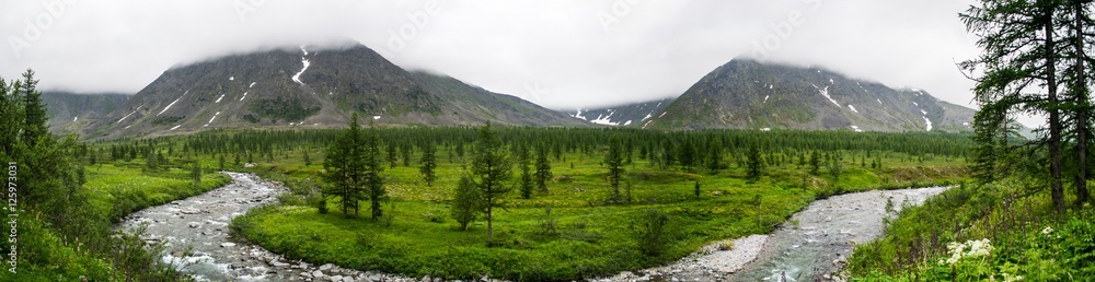 Manaraga river, Ural mountains