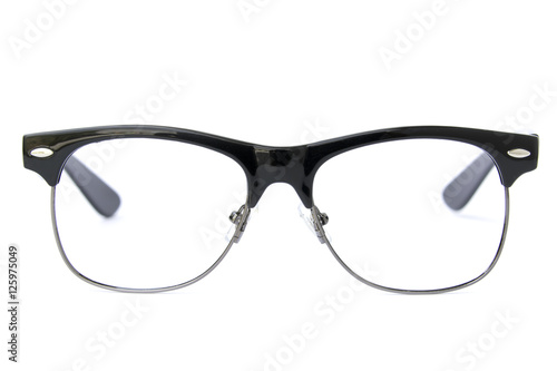 Valokuva Modern fashionable spectacles isolated on white background, Perf