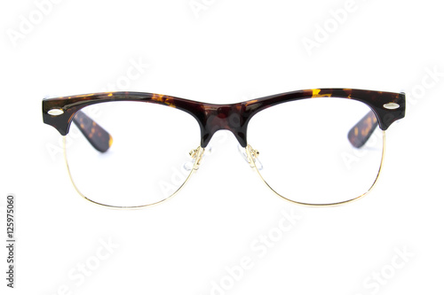 Quadro su tela Modern fashionable spectacles isolated on white background, Perf