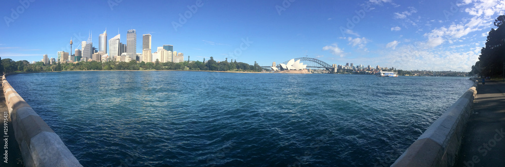 Panoramic view of Sydney skyline