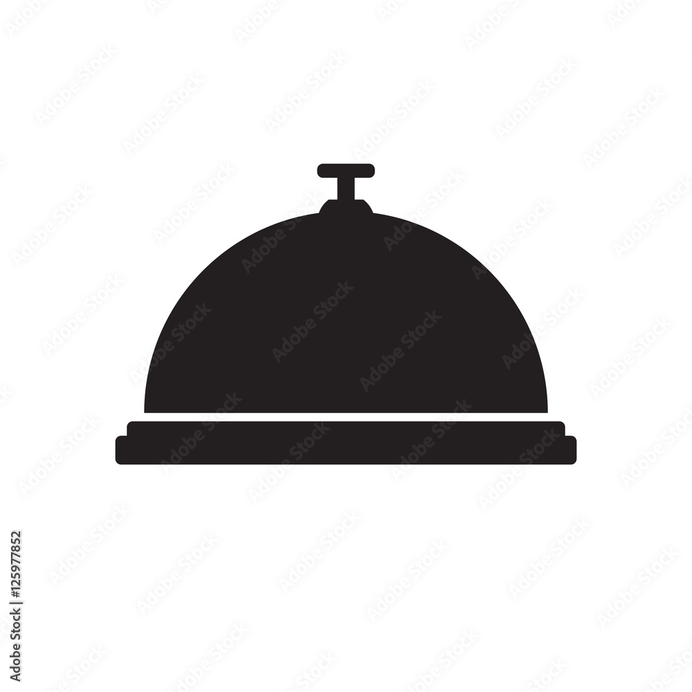 Reception bell vector icon Reception bell vector icon