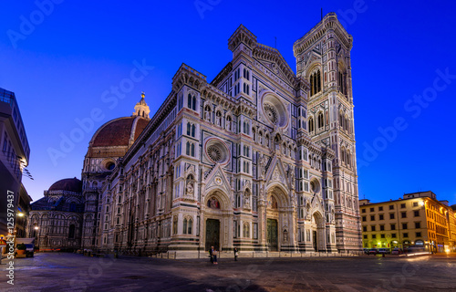 Florence Cathedral of Saint Mary of the Flower, Florence Duomo (Duomo di Firenze) and and Giotto s Campanile of the Florence Cathedral in Florence, Italy