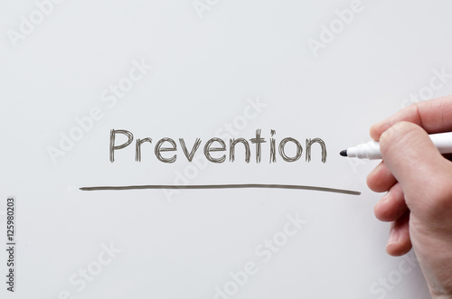 Prevention written on whiteboard