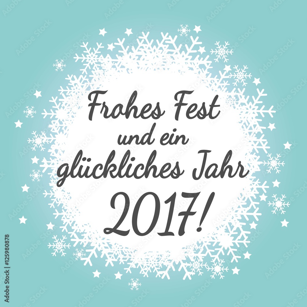 Frohes Fest und ein glückliches Jahr 2017 