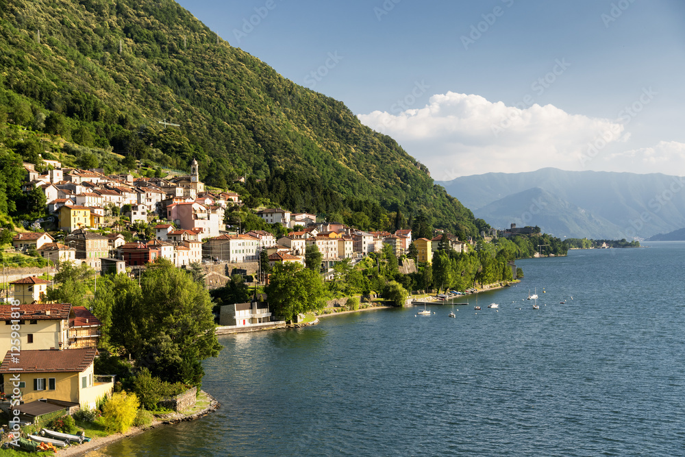 Dorio (Lecco) and the lake of Como