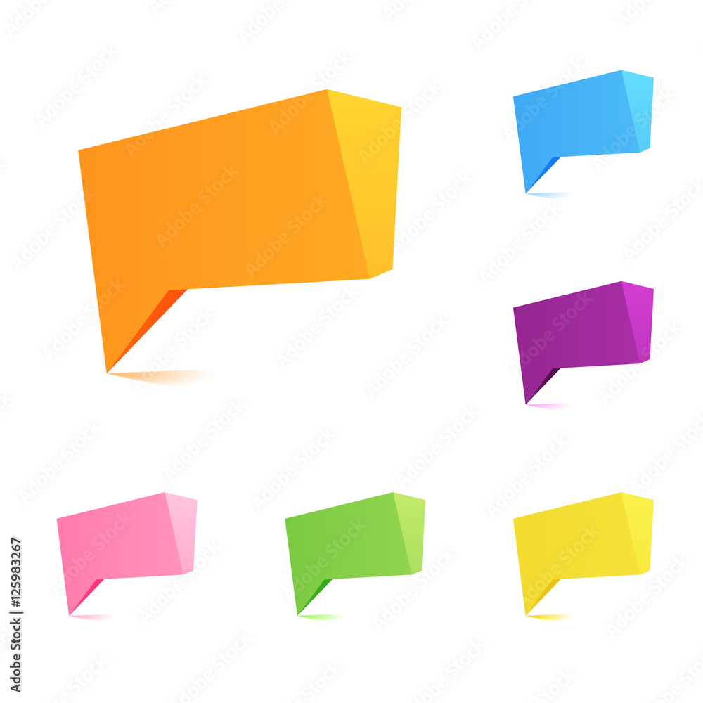 Speech Bubble Set. Vector Speech Bubble Set. Vector