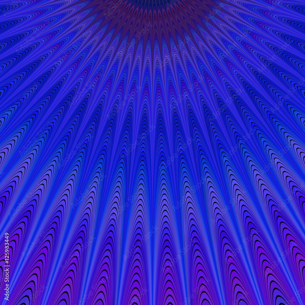 Blue abstract vector fractal art background design
