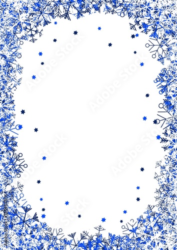 blaue Streuselsterne als Hintergrund für Plakate Flyer Grußkarten zu Weihnachten - winterlich Element Vektor