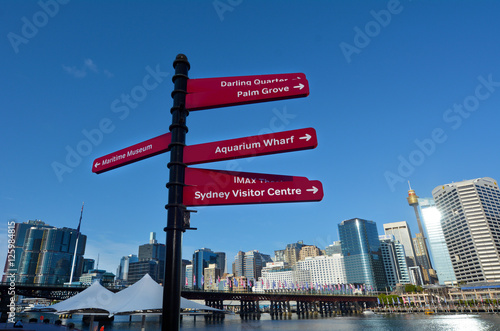 Cityscape of Darling Harbour Sydney New South Wales Australia photo