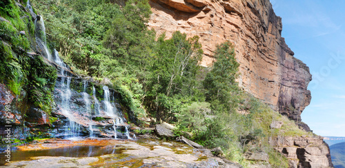 Landscape view of Katoomba Falls Blue Mountains New South Wales