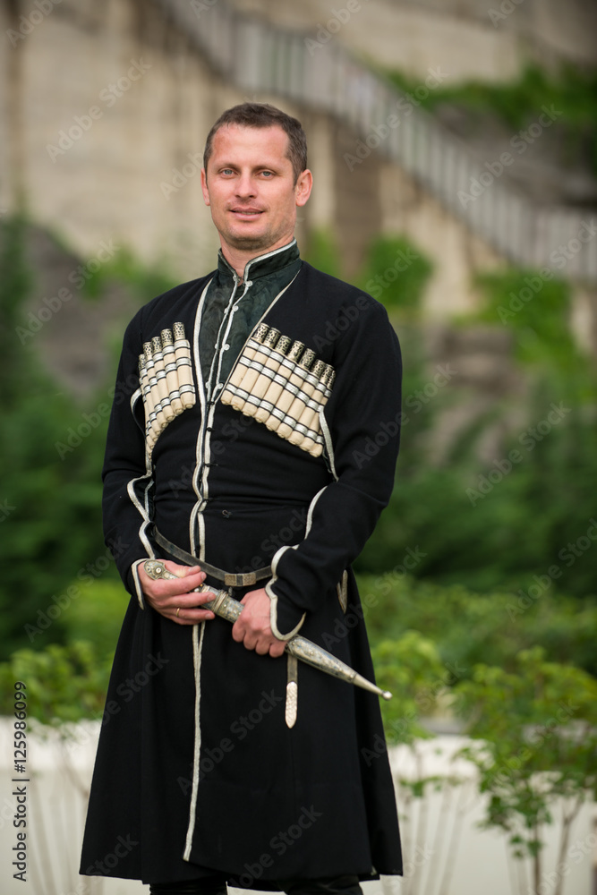 Man in Georgian national dress. Stock Photo | Adobe Stock