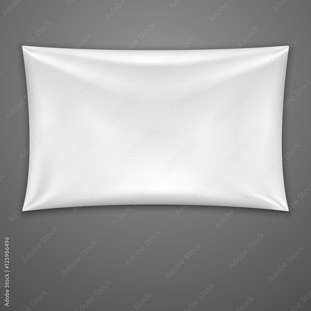White Textile Banner. Vector White Textile Banner. Vector