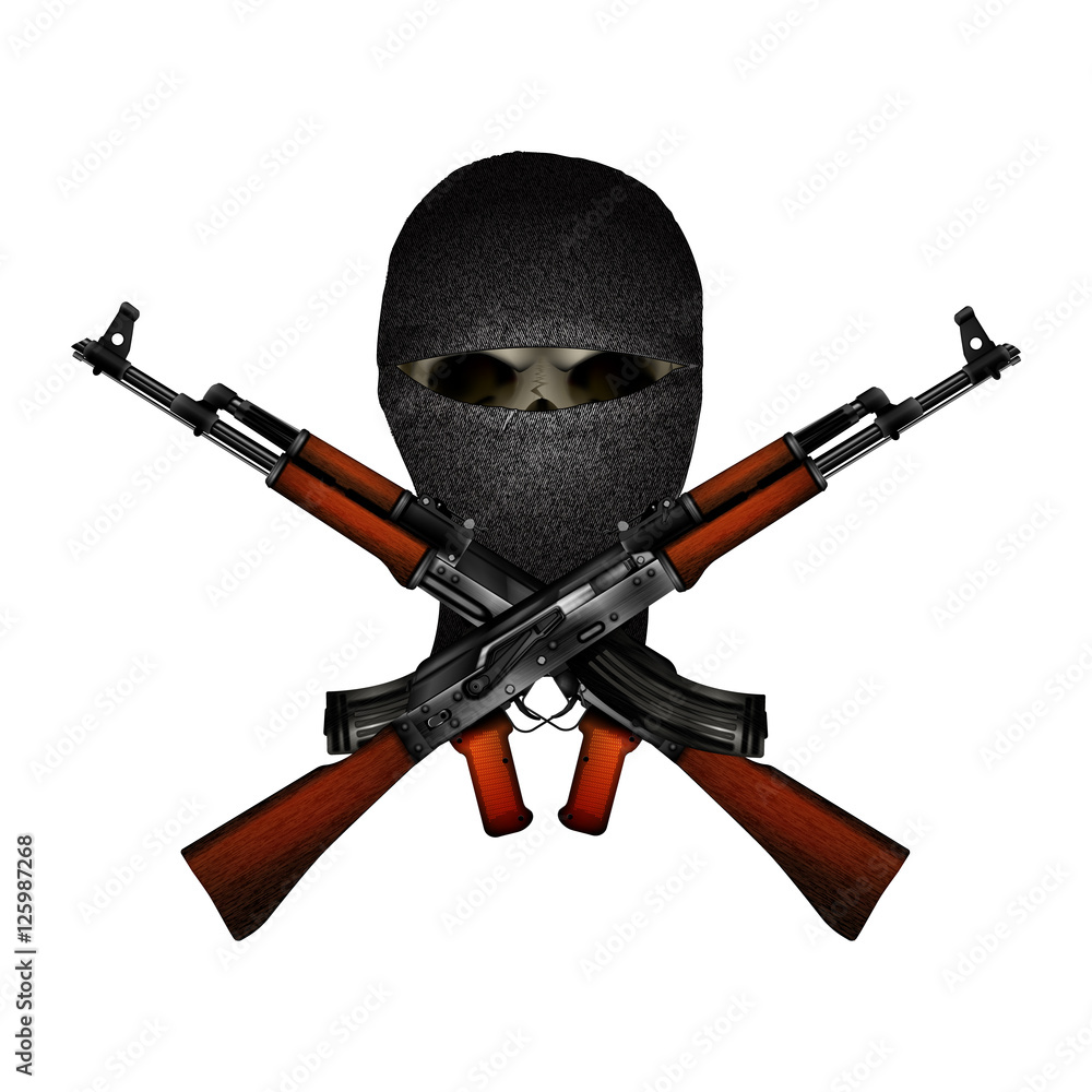 Skull And Machine Guns