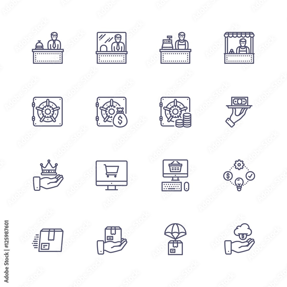 Fototapeta premium Business icons