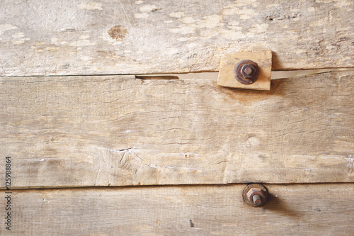 Old weathered log wall