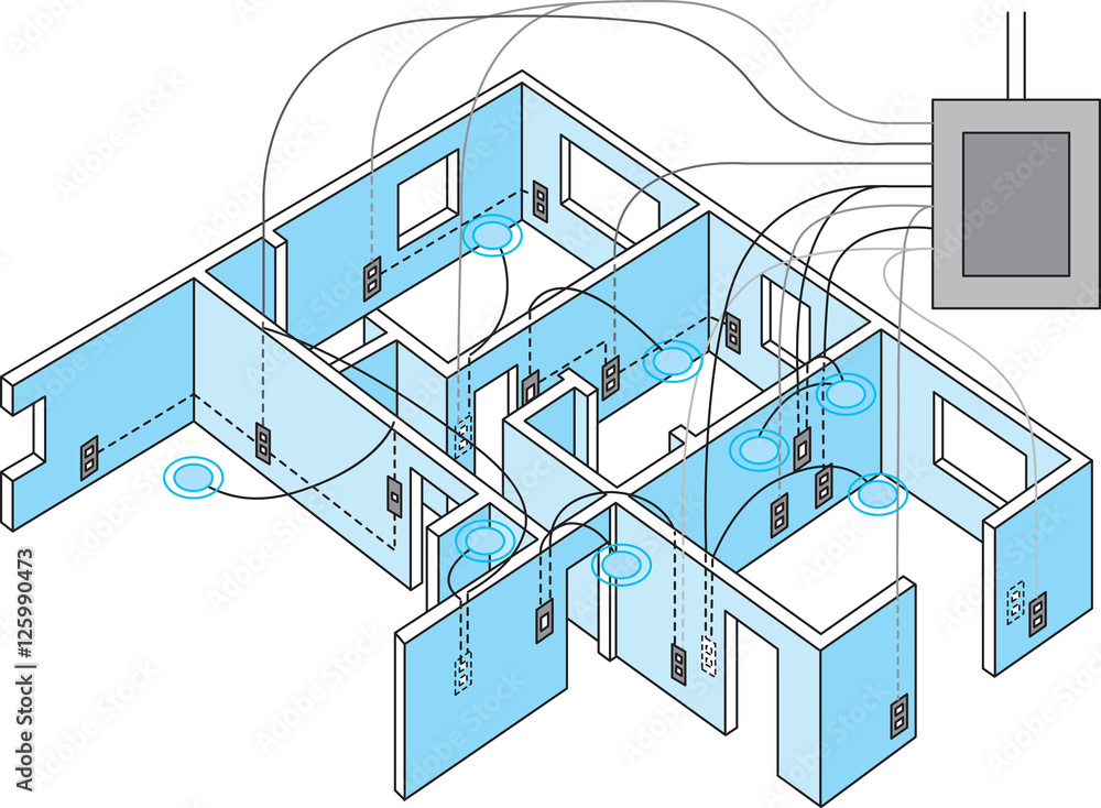 Vector illustration of Home electronic Vector illustration of Home electronic