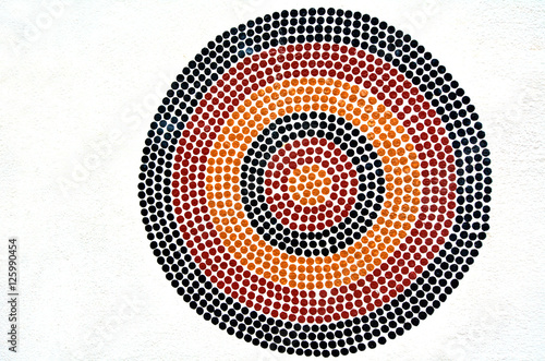 Indigenous Australian art Dot painting.