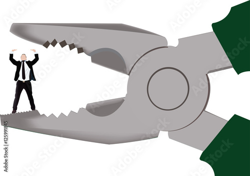 stringere bloccare persona 