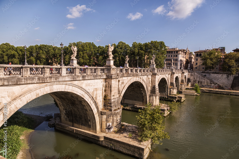 bridge Sant'Angelo in Rome