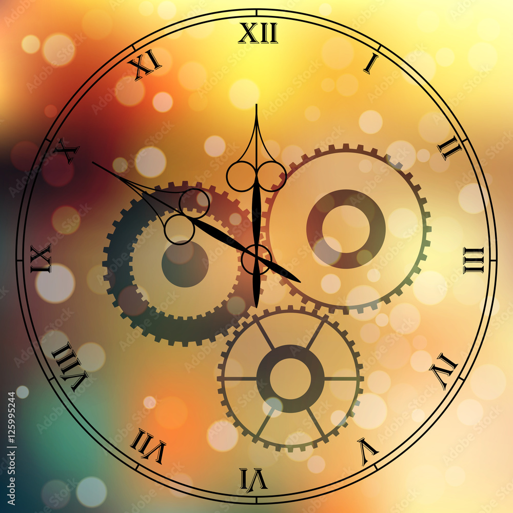 Fototapeta premium antique clock fac