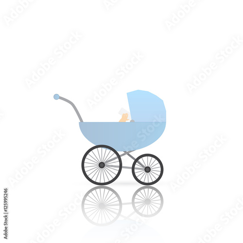 Baby Stroller Illustration