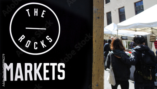Photography The Rocks markets in Sydney Australia