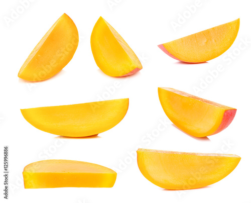 Obraz na płótnie Ripe mango isolated on the white background
