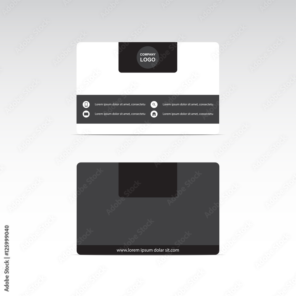 vector business card modern design