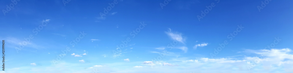 Panoramic sky on a sunny day. - obrazy, fototapety, plakaty 