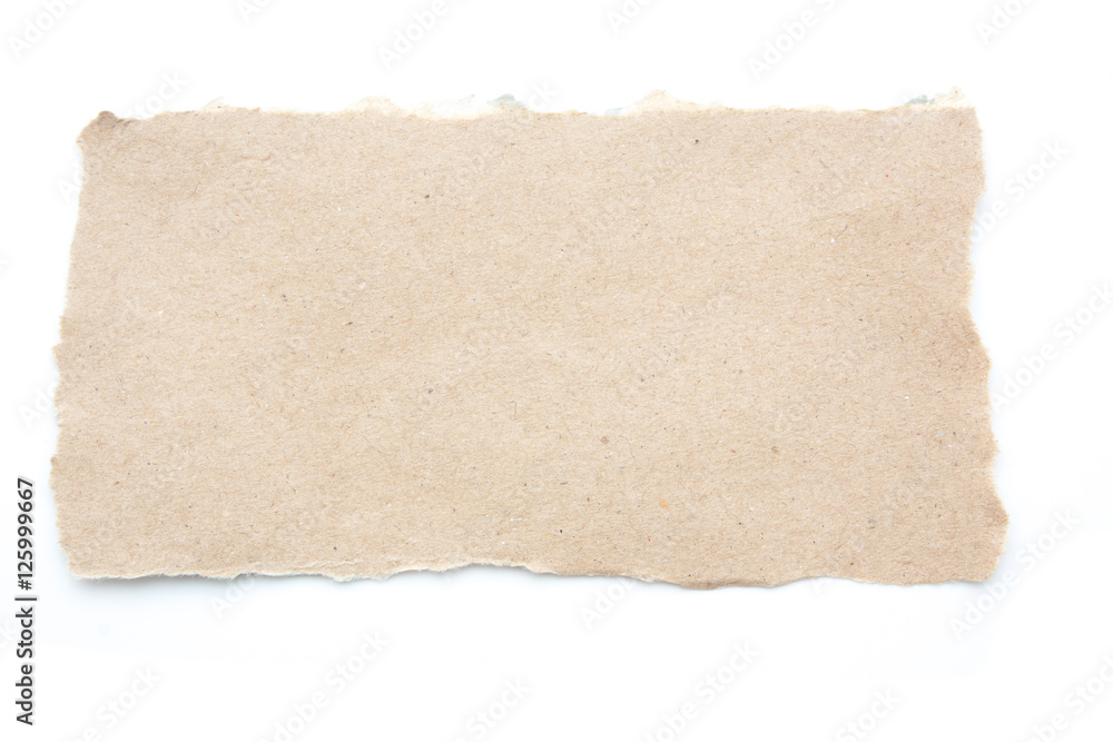 Empty blank recycle paper tear paper