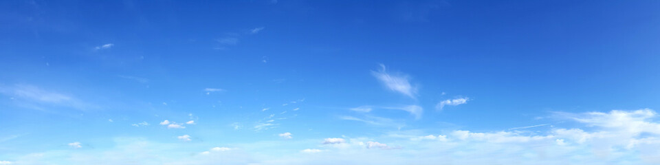 Panoramic sky on a sunny day.