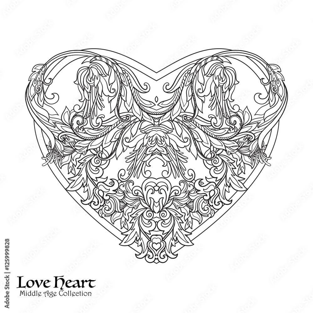 Love Heart Colouring Book By @ali ✿ book designer ✿ #markers #artmarke