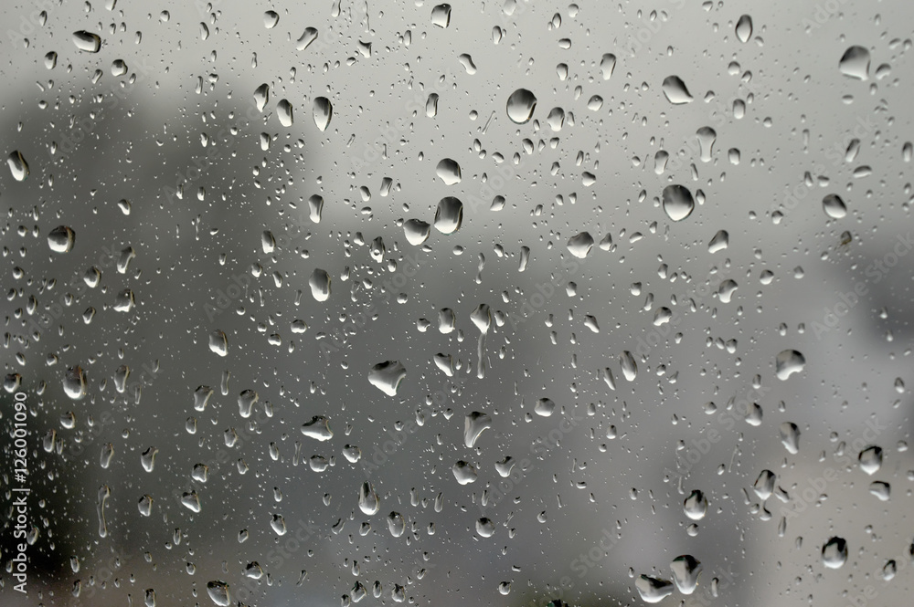 Drops of rain on the window Drops of rain on the window