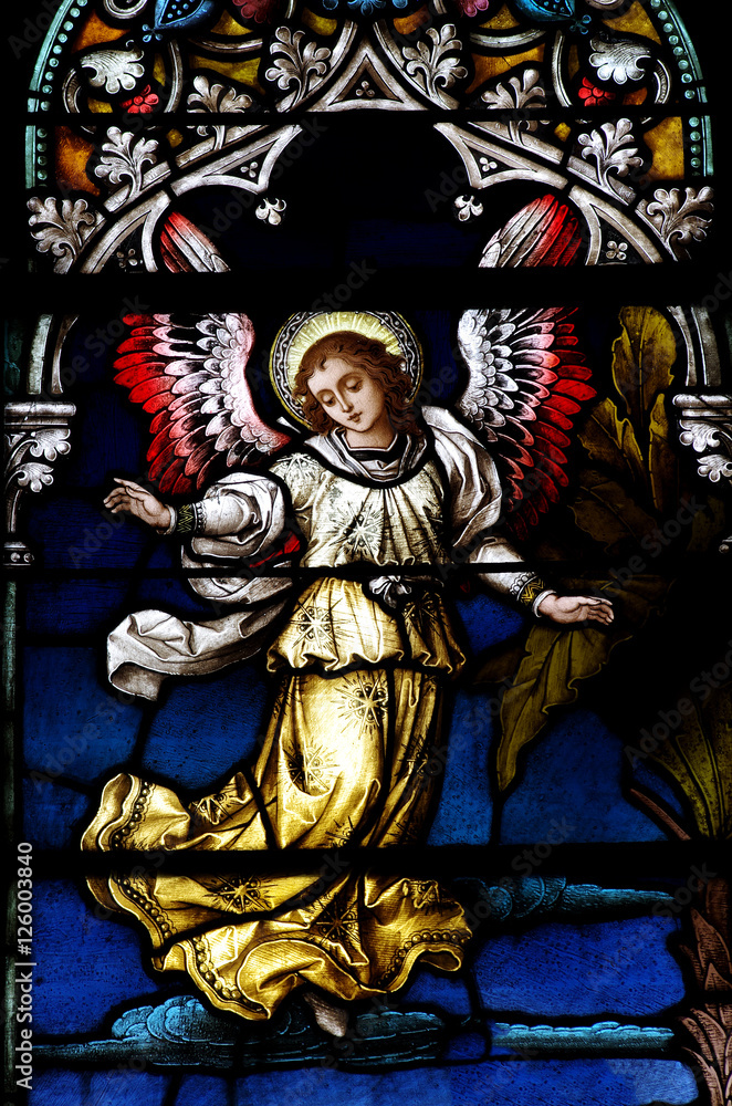 Angel in stained glass